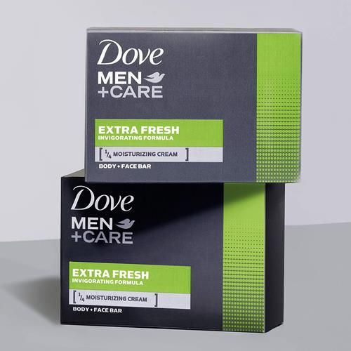 Dove Men+Care Body And Face Bar To Clean And Hydrate Skin Extra Fresh Body And Facial Cleanser More Moisturizing Than Bar Soap 3.75 Oz 2 Bars