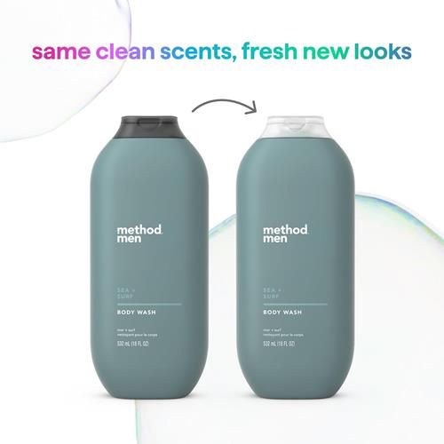 Method Mens Body Wash, Sea + Surf, 18 Fluid Ounce
