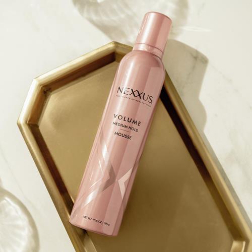 Nexxus Volumizing Foam Hair Mousse, Volume Volumizing Mousse, Hair Styling Mousse, Pink, 10.6 Ounce (Pack Of 1)