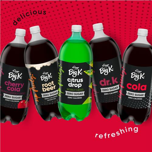 Kroger Big K Zero Sugar Soda Bottle 2 liter