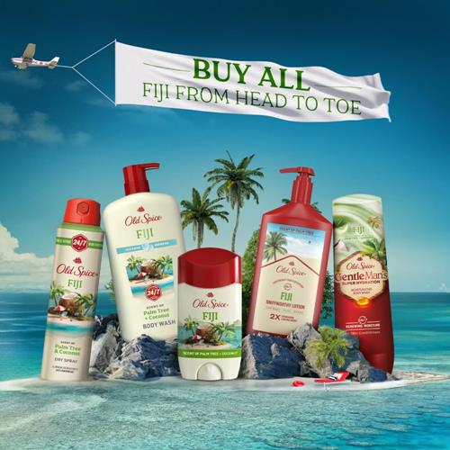 Old Spice Aluminum Free Deodorant For Men, 24/7 Lasting Freshness & Long Lasting Scent, 24/7 Sweat & Odor Protection, Fiji With Palm Tree + Coconut Scent, 3.0 Oz