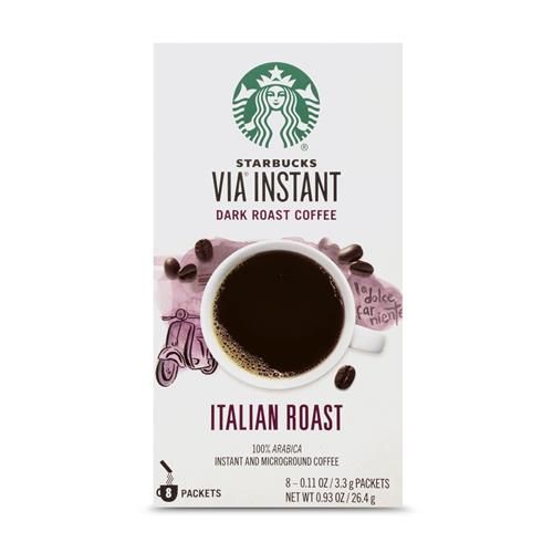 Starbucks Via Ready Brew Coffee, Italian Roast, 8 Count
