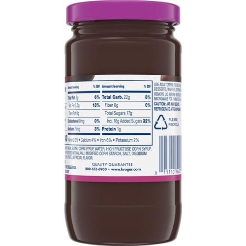 Kroger Hot Fudge Dessert Topping 11.5 oz