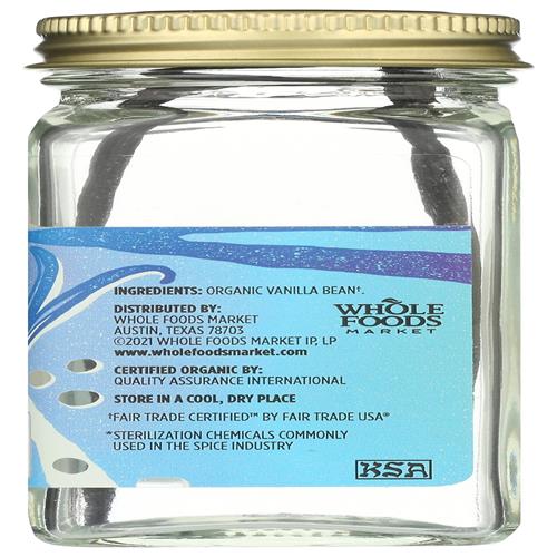 Whole Foods Market, Organic Vanilla Bean, 1 Count