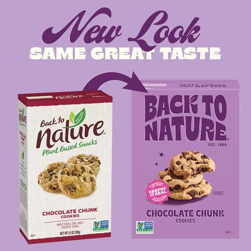 Back To Nature - Chocolate Chunk Cookies - Made With Seriously Tasty Real Ingredients Like Wheat Flour - Non-Gmo - 7.5 Ounce