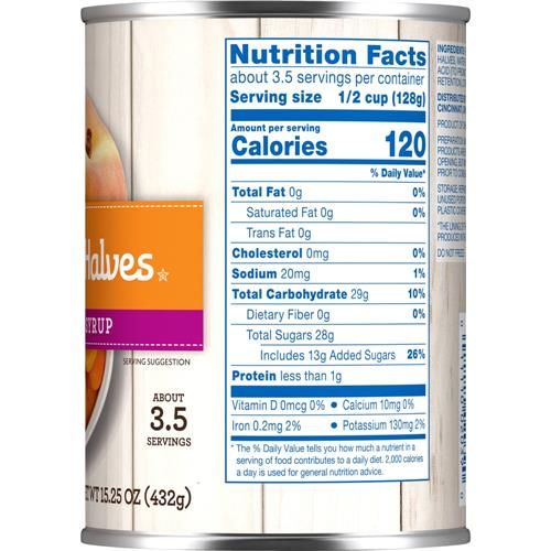 Kroger Canned Apricot Halves in Heavy Syrup 15.25 oz