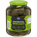Kroger Kosher Whole Dill Pickles 46 fl oz