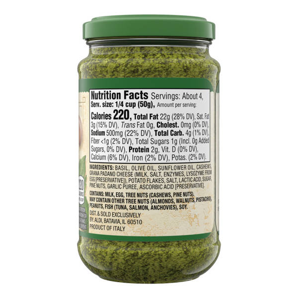 Priano Genovese Pesto Sauce, 6.7 oz