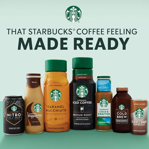 Starbucks Double Shot Espresso, Espresso & Cream Light, Coffee Drink (4 Count, 6.5 Fl Oz Each)