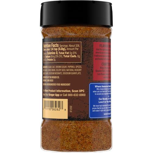 Kroger Prime Seasonings Sweet Smokehouse Rub 9.3 oz