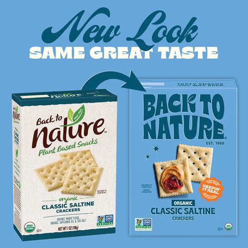 Back To Nature - Organic Saltine Crackers - Real Ingredients Like Wheat Flour & Sea Salt - Non-Gmo - 5.5 Ounce