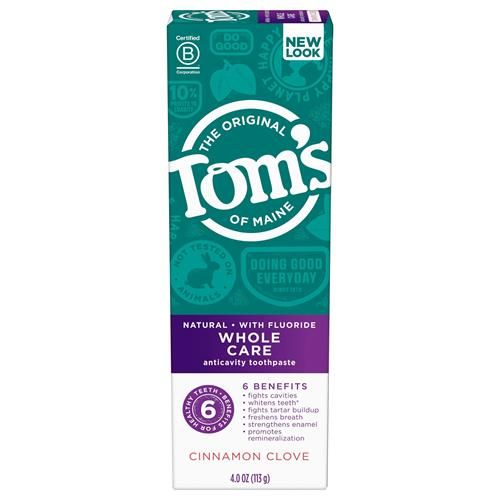 Toms Of Maine Cinnamon Clove Whole Care Toothpaste, 4 Oz