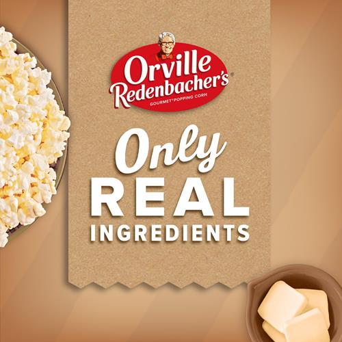 Orville Redenbachers Naturals Microwave Popcorn, Classic Butter & Sea Salt Flavor, 2.69 Oz., 6-Count