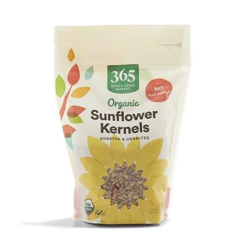 Whole Foods Market, Organic Roasted Unsalted Sunflower Kernals, 12 Oz