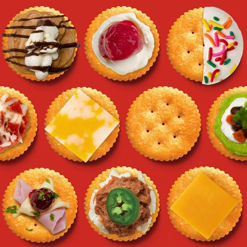 Ritz Garlic Butter Crackers, Snacks For Kids And Adults, Lunch Snacks, 13.7 Oz