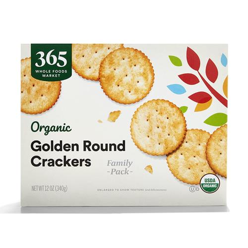 Whole Foods Market, Organic Golden Round Crackers, 12 Oz
