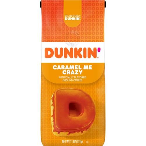 Dunkin Caramel Me Crazy Flavored Ground Coffee, 11 Ounce (Pack Of 1)
