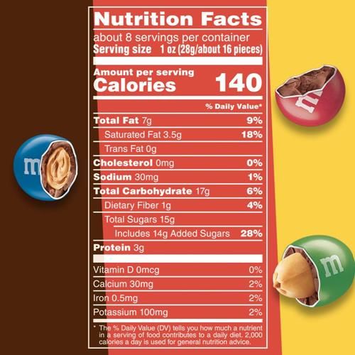 M&Ms Classic Mix Chocolate Candy Sharing Size Bag, Milk Choc Peanut Butter&Peanut, 8.3 Ounce
