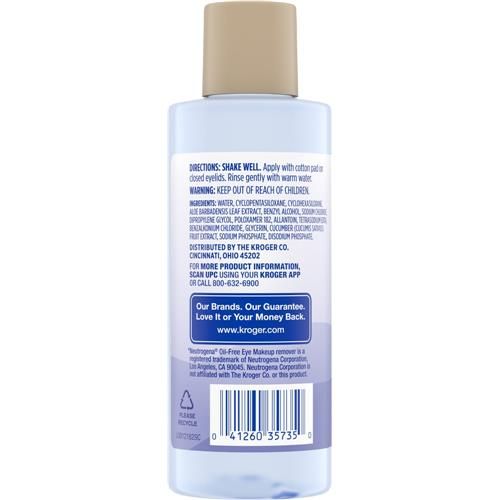 Kroger Gentle Eye Makeup Remover with Oil Free Formula 5.5 fl oz