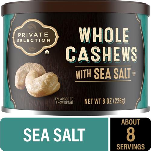 Private Selection Whole Sea Salted Cashews 8 oz