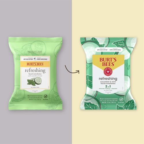 Burts Bees Refreshing Facial Towelettes With Cucumber And Mint, Pre-Moistened Towelettes For All Skin Types, 99 Percent Natural Origin Skin Care, 30 Ct. Package