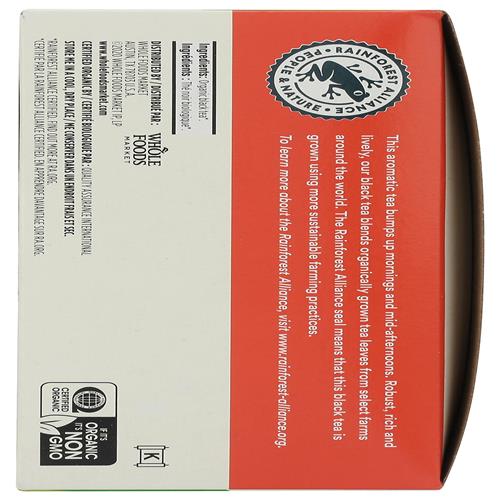 Whole Foods Market Organic Black Tea, Single-Serve Tea Bags, 70 Count