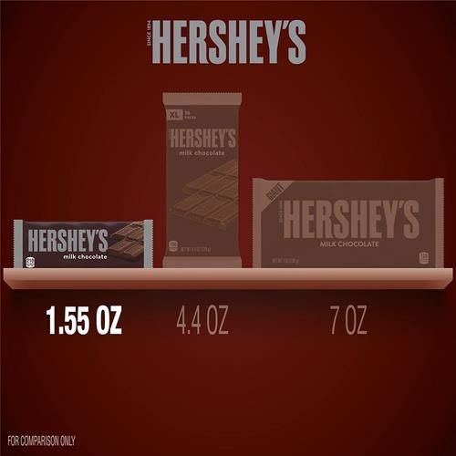 Hersheys Milk Chocolate Candy Bars, 1.55 Oz (6 Count)