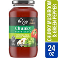 Kroger Mushroom & Green Pepper Chunky Pasta Sauce 24 oz