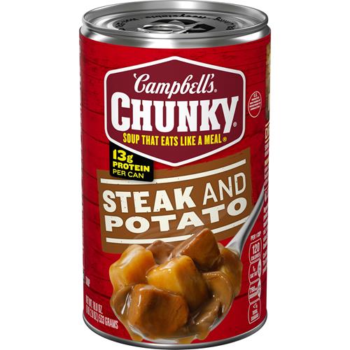 Campbell’S Chunky Soup, Steak And Potato Soup, 18.8 Ounce Can