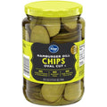Kroger Hamburger Dill Oval Cut Pickle Chips 24 fl oz
