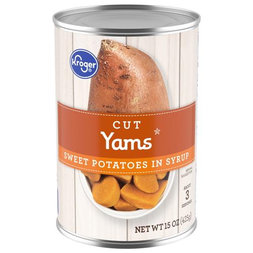 Kroger Cut Sweet Potato Yams in Syrup 15 oz