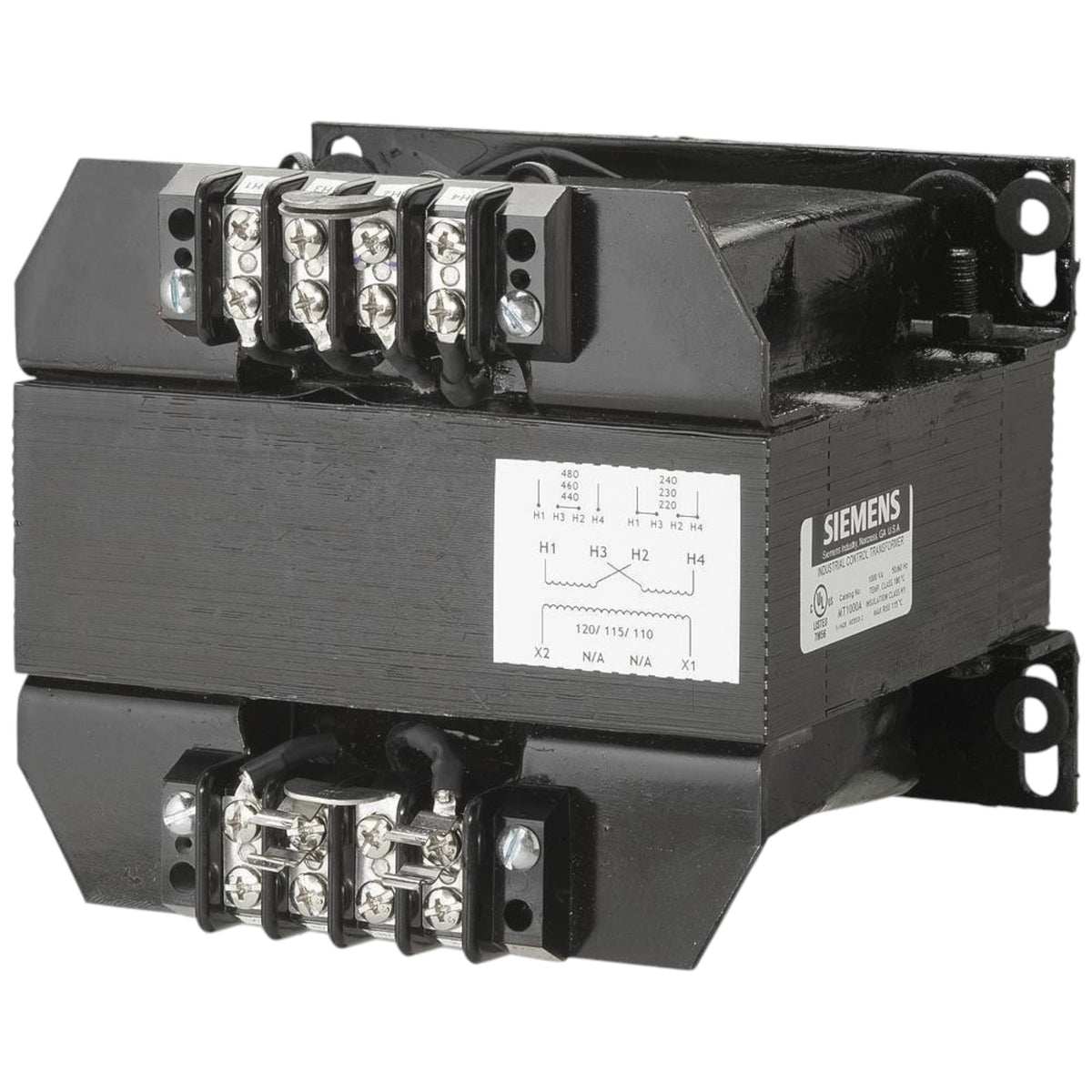 Siemens MT1000G Industrial Power Transformer Domestic 208/230/460 Primary Volts 50/60Hz 115 Secondary Volts 1000VA Rating (REFURBISHED)