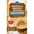 Kroger Maple & Brown Sugar Less Sugar Instant Oatmeal 8 ct