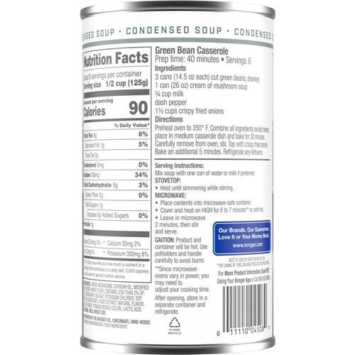 Kroger Cream of Mushroom Condensed Soup 26 oz