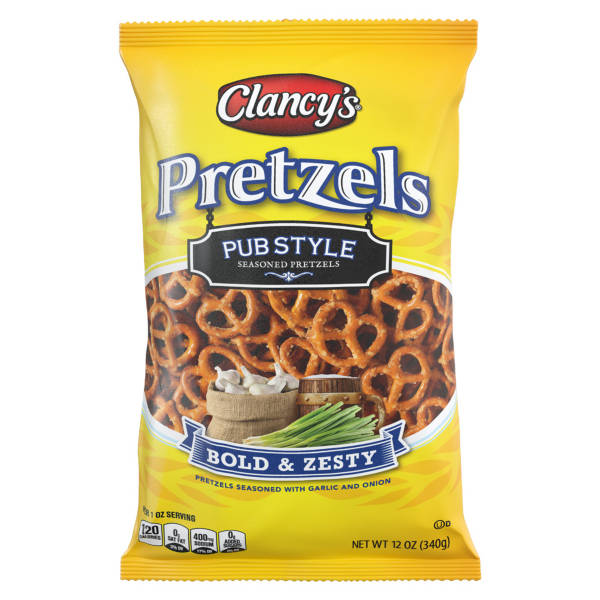 Clancy's Pub Style Seasoned Pretzels, 12 oz