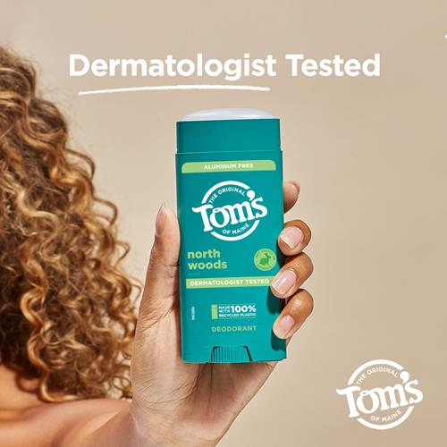Tom’S Of Maine North Woods Aluminum Free Natural Deodorant For Women & Men | Goes On Clear | Odor & Wetness Protection | Naturally Derived And Moisture-Locking Ingredients | 3.25 Oz
