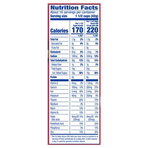 Kroger Fruit Rings Cereal 23 oz