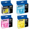 New, Pre-Owned - Epson T127 High Yield Tri-Color Ink Cartridge, T127120-BCS-4-Pack