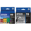 New, Pre-Owned - Epson T098/T099 Black and Color Ink Cartridge-6 Pack