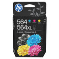 New, Pre-Owned - HP 564XL Black 564 Cyan, Magenta, Yellow ink cartridges-4 Pack