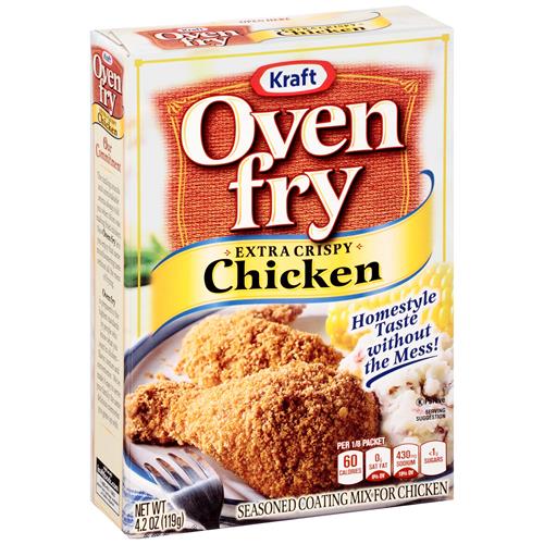 Kraft Oven Fry Extra Crispy Chicken Coating Mix, 4.2 Oz