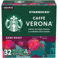 Starbucks K-Cup Coffee Pods, Dark Roast Coffee, Caffè Verona, 100% Arabica, 32 Pods