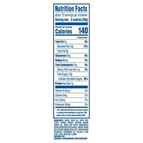 Oreo Gluten Free Mint Creme Chocolate Sandwich Cookies, Gluten Free Cookies, 12.47 Oz