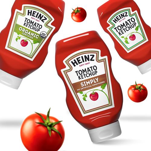 Heinz Simply Tomato Ketchup With No Artificial Sweeteners, 19 Oz Bottle