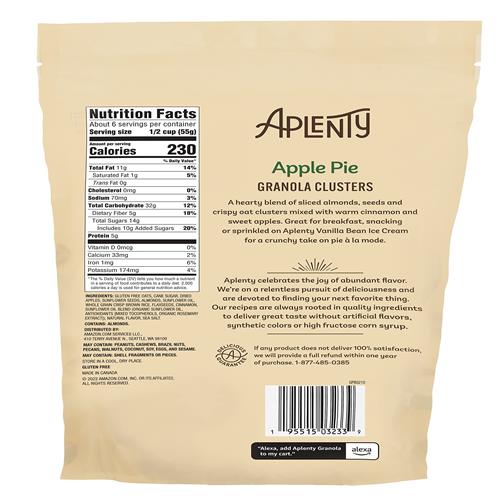 Aplenty Apple Pie Granola Clusters, 11 Oz