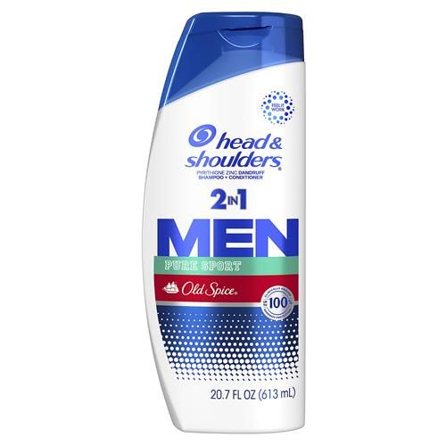 Head And Shoulders Mens 2 In 1 Dandruff Shampoo And Conditioner, Old Spice Pure Sport, 20.7 Oz