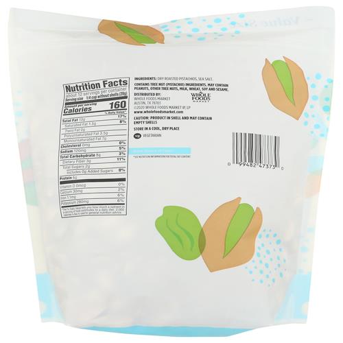 Whole Foods Market, Roasted & Salted Pistachios, 24 Oz