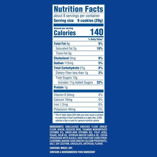 Oreo Minis Chocolate Sandwich Cookies, 8 Oz
