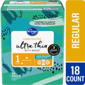 Kroger Ultra Thin Pads with Wings Regular Size 1 Unscented 18 count