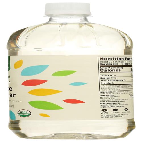 Whole Foods Market, Organic White Distilled Vinegar, 32 Fz